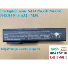 Pin Laptop Asus N43J N43JF N43JM N43JQ N43 A32 - Pin Chính Hãng 6 Cell Mới 100%, Bảo Hành Đổi Mới 100%