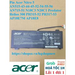 Pin Laptop Acer Nitro 5 AN515-43-44-45-52-56, AN715-51, Predator Helios 300 PH315-52 - Hàng Mới 100%, Bảo Hành Nhanh Chóng