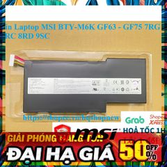 Pin Laptop Chính Hãng MSI BTY-M6K - Tương Thích GF63, GF75 7RG 8RC 8RD 9SC, Bảo Hành 6 Tháng, 4500mAh, Mới 100%