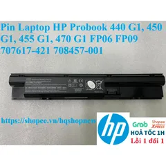 Pin Laptop HP Probook 440 G1, 450 G1, 455 G1, 470 G1 6 Cell FP06 FP09 - Sản phẩm Chính Hãng, Bảo Hành 100%