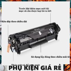 Hộp mực máy in Canon CRG325/35A - LBP 6000, 6030, 3050, MF3010 - In siêu sắc nét, độ bền cao, có lỗ đổ mực