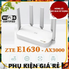 Bộ Phát Router Wifi6 ZTE E1630 AX3000Mbps - MESH Không Dây, Hàng Cũ, 4 Cổng LAN/WAN, Tương Thích 80 User, Cài Đặt Dễ Dàng