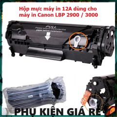 Hộp mực máy in Canon LBP 2900/3000/303 - Cartridge LBP 12A In Siêu Đậm, Sắc Nét, Chất Lượng Cao, Tiết Kiệm Chi Phí