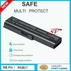 Pin Laptop Toshiba 3817 PA3817U - 6 Cell 5200mAh 11.1V Thay Thế cho C640 L510 L645 L655 L730 A665 - Bảo Hành 9 Tháng