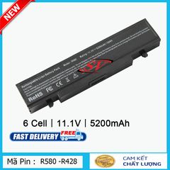 Pin Laptop Samsung R428, R429, R430, R519, R522 - Pin Lion 6 Cell, Dung Lượng 4400-5200 mAh, Bảo Hành 9 Tháng, Hàng Mới 100%