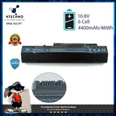 Pin Laptop Acer Aspire One ZG5 A110 A150 D250 Gateway LT1000 LT20 - 6 Cell Li-ion 4400mAh - Bảo Hành 12 Tháng