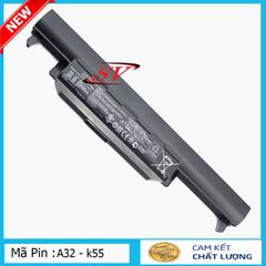 Pin Laptop ASUS A32-K55 K45 K55 X45A X55A A55 R400 R500 6 Cell 4400-5200mAh Thay Thế Chính Hãng, Bảo Hành 9 Tháng