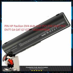 Pin Laptop Chính Hãng HP Pavilion DV4 DV5 DV6 DV7 G4 G7 - 6 Cell Đen, Bảo Hành Đổi Mới 100%