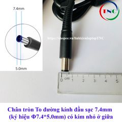 Sạc Laptop HP Chính Hãng 18.5V - 3.5A Chân Tròn To Kim Nhỏ - Adapter ZIN Bảo Hành 12 Tháng