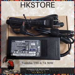 Sạc Laptop Toshiba 19V-4.7A 90W - Adapter Chính Hãng Cho Các Dòng L640, C650, A200, R700 - Bảo Hành 24 Tháng