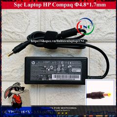 Sạc Laptop HP Compaq 18.5V 3.5A (65W) Chân Vàng Kèm Dây Nguồn - Tương Thích HP Compaq và Pavilion Cũ
