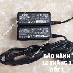 Sạc Laptop Acer Mini 19V-1.58A 36W - Tương thích Acer One 8.9, 10.1, D257-1437, D257-1806 - Bảo hành 12 tháng, kèm dây nguồn