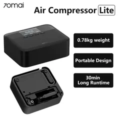 Bơm Lốp Mini 70mai Air Compressor Lite TP03 - Bơm Lốp Xe Hơi Thông Minh, Nhỏ Gọn, Tiếng Ồn Thấp, Tự Động Dừng Khi Đủ Áp Suất