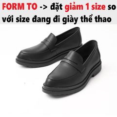 Giày Tây Lười Nam Penny Loafer Mũi Nhọn Da Cao Cấp Black - Đế Cao Su Tăng Chiều Cao 4,5cm Thời Trang Dễ Phối Đồ