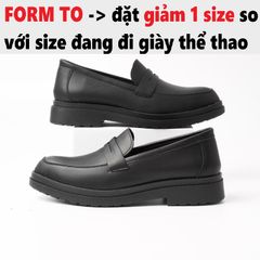 Giày Tây Lười Nam Penny Loafer Mũi Nhọn Da Cao Cấp Black - Đế Cao Su Tăng Chiều Cao 4,5cm Thời Trang Dễ Phối Đồ