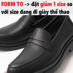 Giày Tây Lười Nam Penny Loafer Mũi Nhọn Da Cao Cấp Black - Đế Cao Su Tăng Chiều Cao 4,5cm Thời Trang Dễ Phối Đồ