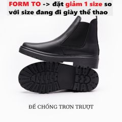 Giày Da Nam Chelsea Classic Tăng Chiều Cao 4.5cm - Thời Trang Dễ Phối Đồ, Bốt Cao Cấp Chính Hãng