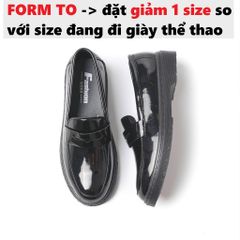 Giày Tây Lười Nam Da Bóng Penny Loafer - Đế Tăng Chiều Cao 4cm Chống Trượt, Thời Trang Dễ Phối Đồ Cho Quý Ông