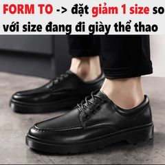Giày Tây Nam CHUNKY DERBY Cổ Thấp - Đế 4.5cm Tăng Chiều Cao, Thời Trang Công Sở Dễ Phối Đồ, Chất Liệu Da Cao Cấp