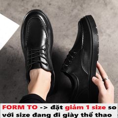 Giày Tây Nam CHUNKY DERBY Cổ Thấp - Đế 4.5cm Tăng Chiều Cao, Thời Trang Công Sở Dễ Phối Đồ, Chất Liệu Da Cao Cấp