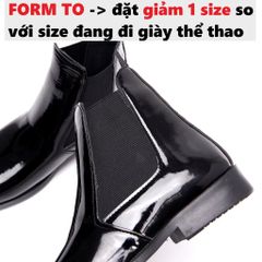 Giày Da Nam Chelsea Boost Classic - Đế Khâu Chắc Chắn, Thời Trang Dễ Phối Đồ, Đôi Giày Cao Cấp Chất Liệu Da Bóng