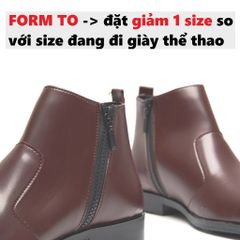 Giày Da Nam Chelsea Boots Nâu Cổ Khóa Đế Khâu Chắc Chắn - Thời Trang Dễ Phối Đồ Cho Mọi Dịp