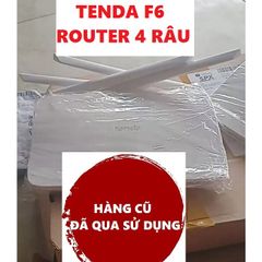 Bộ phát Wifi TENDA F6 (HÀNG CŨ) 4 râu - Router tốc độ 300Mbps, thiết kế mạnh mẽ, dễ cài đặt, mạng ổn định cho nhu cầu sử dụng tối ưu
