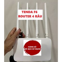 Bộ phát Wifi TENDA F6 Cũ - Router 4 Râu Tốc Độ 300Mbps, Phát Sóng Mạnh, Hàng Nguyên Bản Không Sửa Chữa