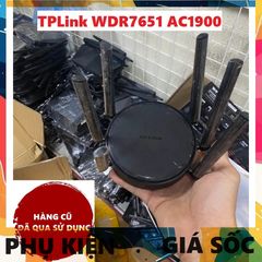 Bộ Phát Router Wifi TP-Link WDR7651 AC1900 - Công Nghệ WiFi 6, Tốc Độ 1.3Gbps, Hỗ Trợ MESH, Sử Dụng Đã Qua, Tình Trạng Tốt