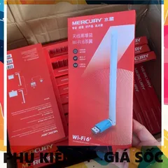 USB Thu Wifi Mercury UX3H - Kết Nối Wifi 6 Nhanh Chóng Cho PC, Laptop - Tốc Độ 286Mbps, Thiết Kế Nhỏ Gọn, Cắm Là Chạy