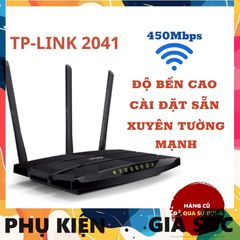 Bộ Phát Wifi TP-Link 2041N (Hàng Cũ) - Router 3 Râu Tốc Độ 450Mbps, Phát Sóng Mạnh, Xuyên Tường, Tiết Kiệm Chi Phí