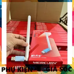 USB Wifi 6 Mới Mercury UX3H 150Mbps - Thiết Bị Thu Sóng Wifi Dành Cho Máy Tính Để Bàn, Kết Nối Nhanh Chóng, Tiện Lợi