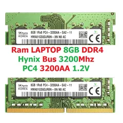 LINH KIỆN Ram 8GB DDR4 các hãng Hynix / Samsung / Kington Bus 3200Mhz PC4 3200AA 1.2V Dùng Cho Laptop  Máy Tính Xách T