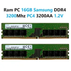 LINH KIỆN? Ram 16GB DDR4 ( Samsung ) Bus 3200Mhz PC4 3200AA 1.2V Dùng Cho Máy Tính Để Bàn PC Desktop - BH 36 tháng 1 đổ