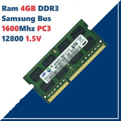 RAM Laptop DDR3 4GB 1600MHz PC3-12800 Chính Hãng Hynix/Samsung/Kingston - Bảo Hành 36 Tháng, Phụ Kiện Laptop Chất Lượng Cao