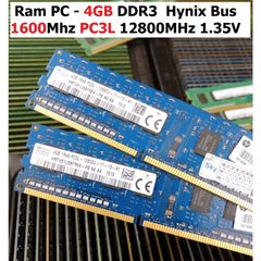 Ram PC 4GB DDR3 Hynix/Samsung 1600MHz PC3L - Bộ Nhớ Chuyên Dùng Cho Máy Tính Để Bàn, Bảo Hành 36 Tháng, 1 Đổi 1