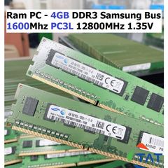 Ram PC 4GB DDR3 Hynix/Samsung 1600MHz PC3L - Bộ Nhớ Chuyên Dùng Cho Máy Tính Để Bàn, Bảo Hành 36 Tháng, 1 Đổi 1