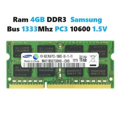 Ram Laptop DDR3 4GB Hynix/Samsung 1333MHz PC3-10600 1.5V Chính Hãng - Tăng Tốc Hiệu Năng Máy Tính Xách Tay