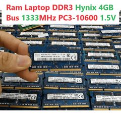 Ram Laptop DDR3 4GB Hynix/Samsung 1333MHz PC3-10600 1.5V Chính Hãng - Tăng Tốc Hiệu Năng Máy Tính Xách Tay