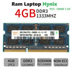 Ram Laptop DDR3 4GB Hynix/Samsung 1333MHz PC3-10600 1.5V Chính Hãng - Tăng Tốc Hiệu Năng Máy Tính Xách Tay