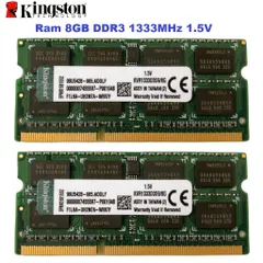 Ram Laptop 8GB DDR3 Kingston/Samsung Bus 1333MHz PC3-10600 1.5V - Tương Thích Máy Tính Xách Tay, Bảo Hành 36 Tháng