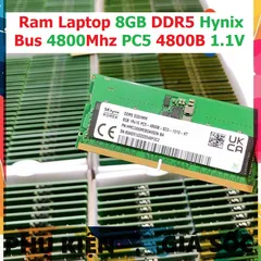 LINH KIỆN? Ram 8GB DDR5 Hynix Bus 4800Mhz PC5 4800B 1.1V Dùng Cho Laptop Máy Tính Xách Tay - Bảo hành 36 tháng 1 đổi 1