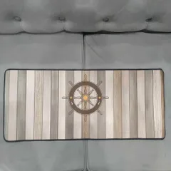 Miếng Lót Chuột Cỡ Lớn 70x30cm Chống Nước Hình Bánh Lái Tàu Thủy 27 - Bàn Di Chuột Siêu Bền Cho Game Thủ