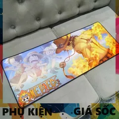 Miếng Lót Chuột One Piece 37 - Pad Chuột Cỡ Lớn 80x30cm Chống Trơn Trượt, Dày 3mm, Phụ Kiện Gaming Thú Vị