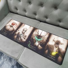 Tấm Lót Bàn Làm Việc LOL 4 HERO Kích Cỡ Lớn 90x30cm Chống Trơn Trượt - Phụ Kiện Game Thể Thao Chất Lượng Cao