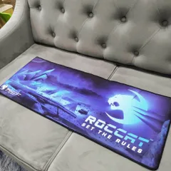 Tấm Lót Bàn Làm Việc ROCCAT XANH Blue Kích Cỡ Lớn 80x30cm Dày 3mm - Miếng Lót Chuyên Game Chống Trượt Tối Ưu Điều Khiển Chuột