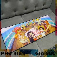Tấm Lót Bàn Làm Việc One Piece 39 - Pad Chuột Cỡ Lớn 80x30cm Chống Nước, Siêu Bền, Hoạt Hình Hải Tặc, Đế Cao Su chống Trượt