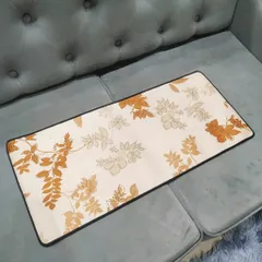 Tấm Lót Bàn Làm Việc Chống Nước và Chống Trầy Hoa Nâu 70x30cm, Dày 3mm - Phụ Kiện Gaming Siêu Bền và Thẩm Mỹ