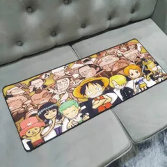 Tấm Lót Bàn Làm Việc One Piece - Kích Cỡ Lớn 80x30cm, Dày 3mm, Chống Nước, Chống Trầy, Bền Bỉ và Thích Hợp Chơi Game