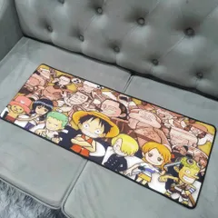 Tấm Lót Bàn Làm Việc One Piece - Kích Cỡ Lớn 80x30cm, Dày 3mm, Chống Nước, Chống Trầy, Bền Bỉ và Thích Hợp Chơi Game